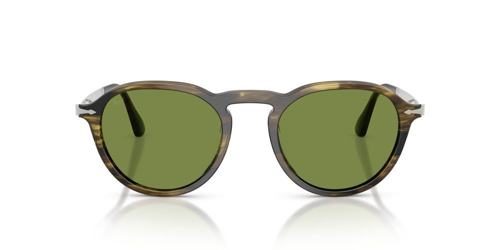 PO 3383S Green Round Sunglasses