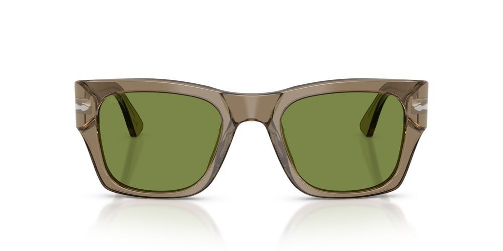 PO 3384S Brown Squared Sunglasses
