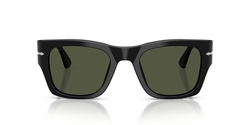 PO 3384S Black Squared Sunglasses