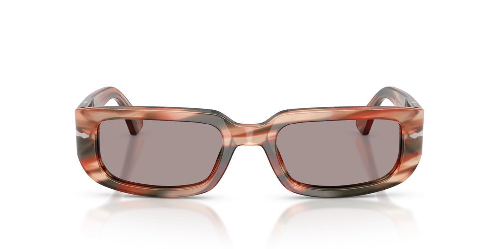 PO 3385S Brown Rectangle Sunglasses