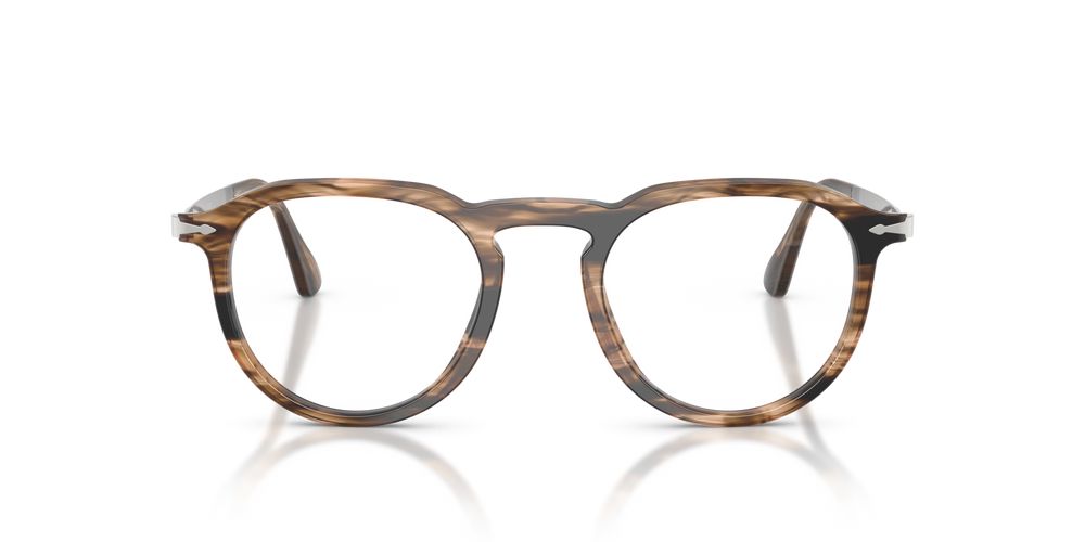 PO 3387V Brown Pantos Eyeglasses
