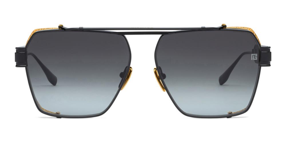 PREMIER Black Geometric Sunglasses