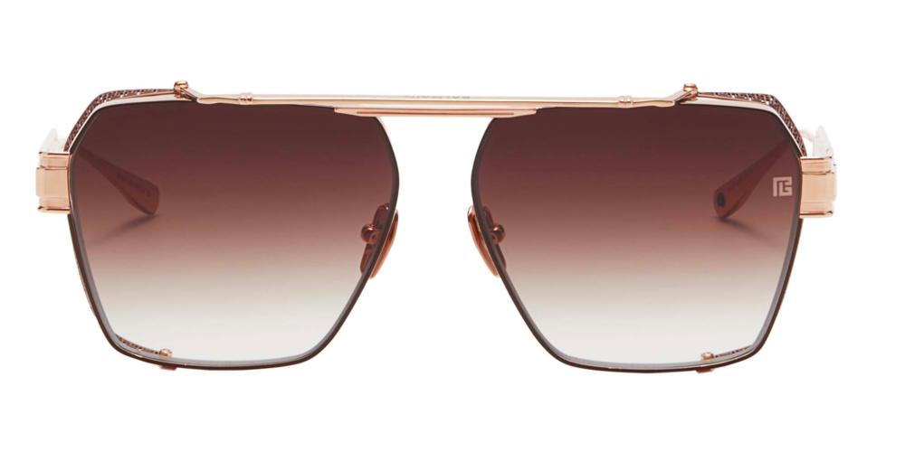 PREMIER Rose Gold Geometric Sunglasses