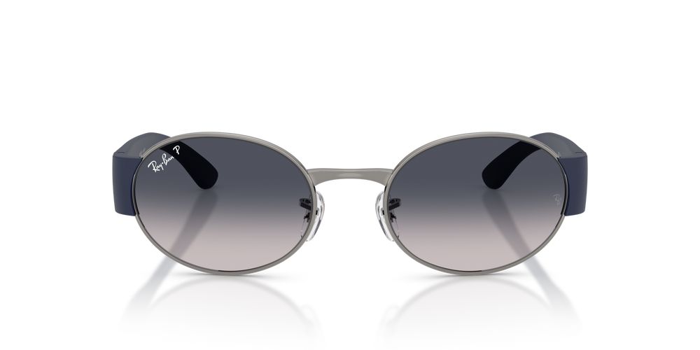 RB 3770 Ruthenium Oval Sunglasses