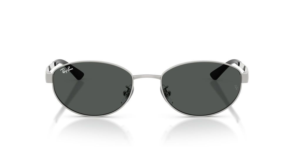 RB 3774D Silver Oval Sunglasses