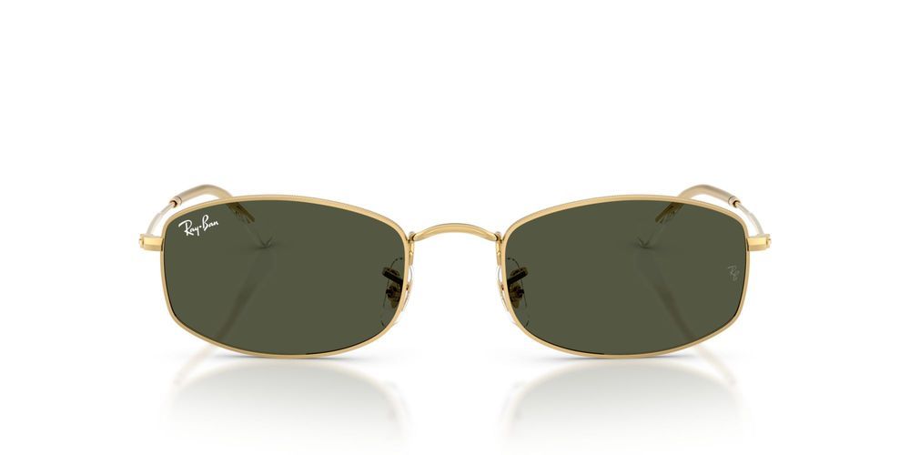 RB 3832 Gold Rectangle Sunglasses