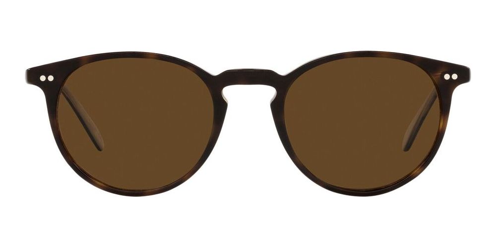 RILEY SUN 5004SU Havana Round Sunglasses