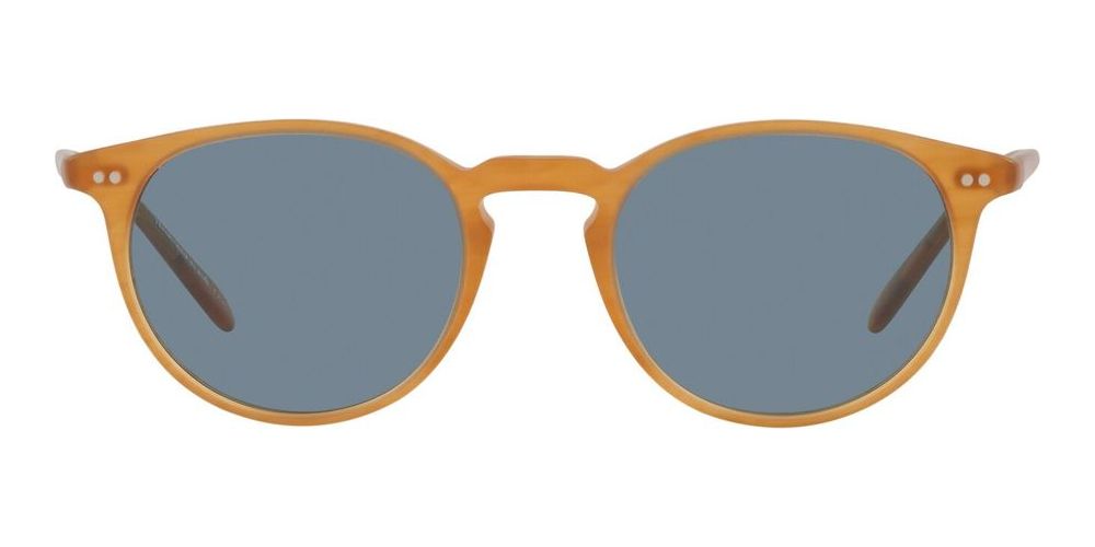 RILEY SUN 5004SU Brown Round Sunglasses