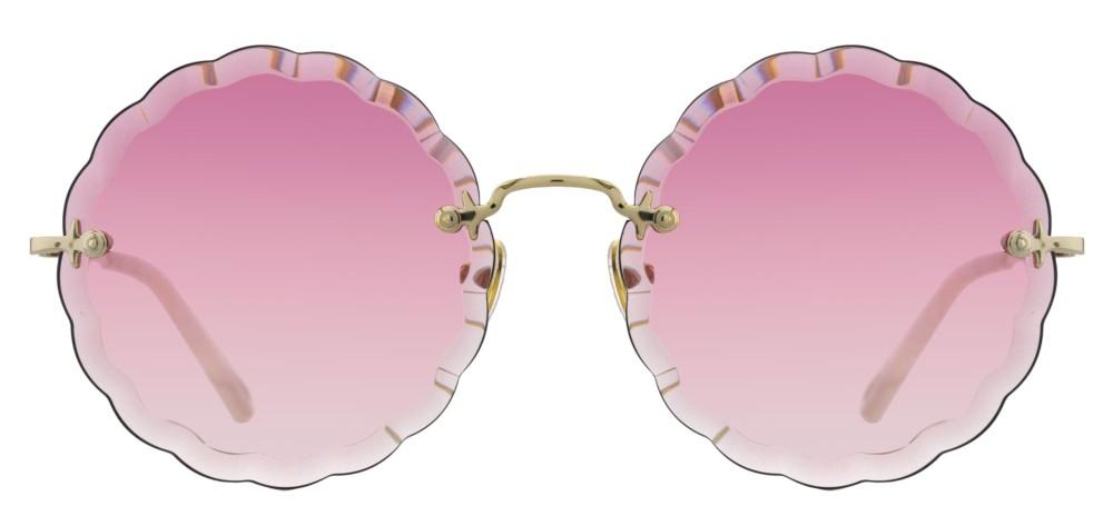ROSIE CH0047S Gold Round Sunglasses