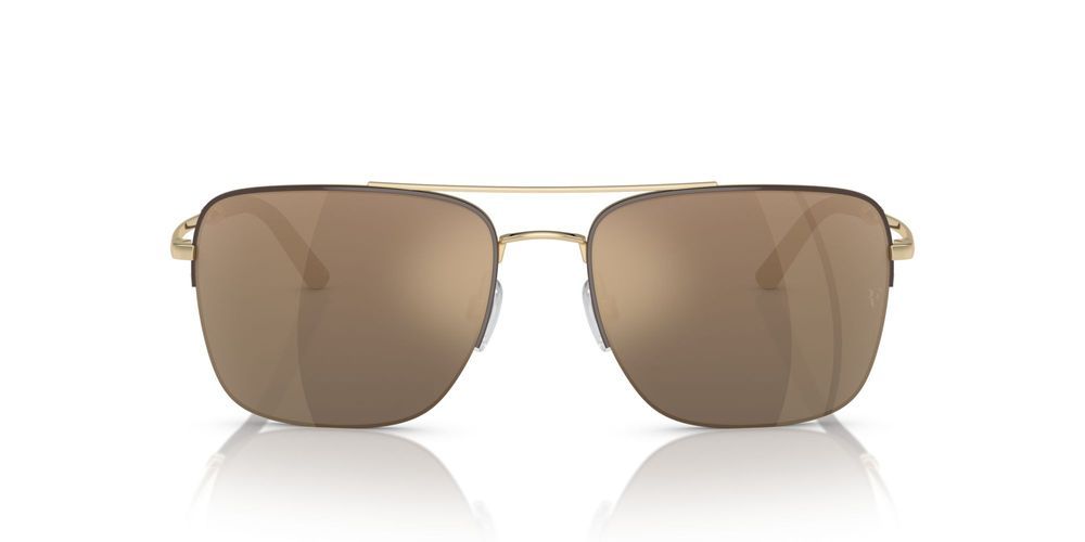 R-2 OV 1343S Brown Pilot Sunglasses
