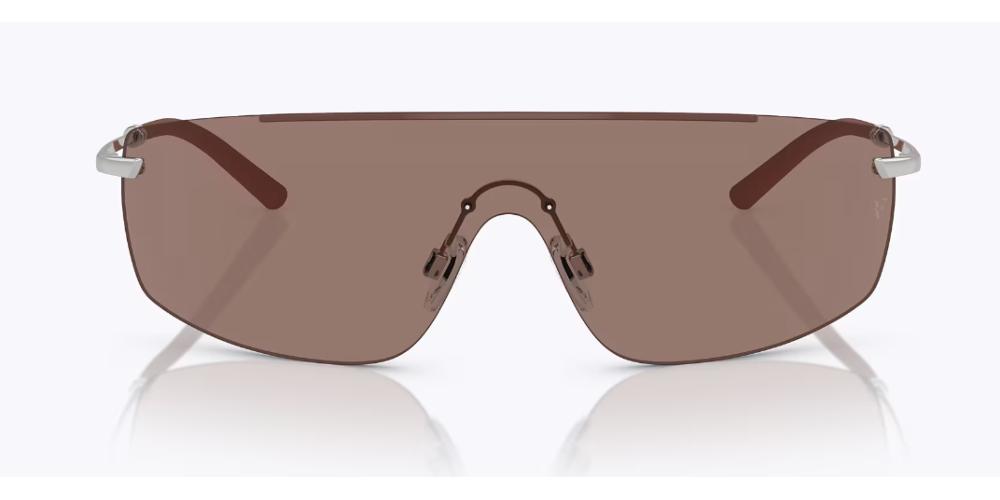 R-5 OV 1344S Brown Shield Sunglasses
