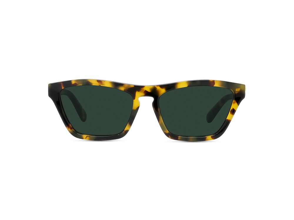 Beveled Havana Squared Sunglasses