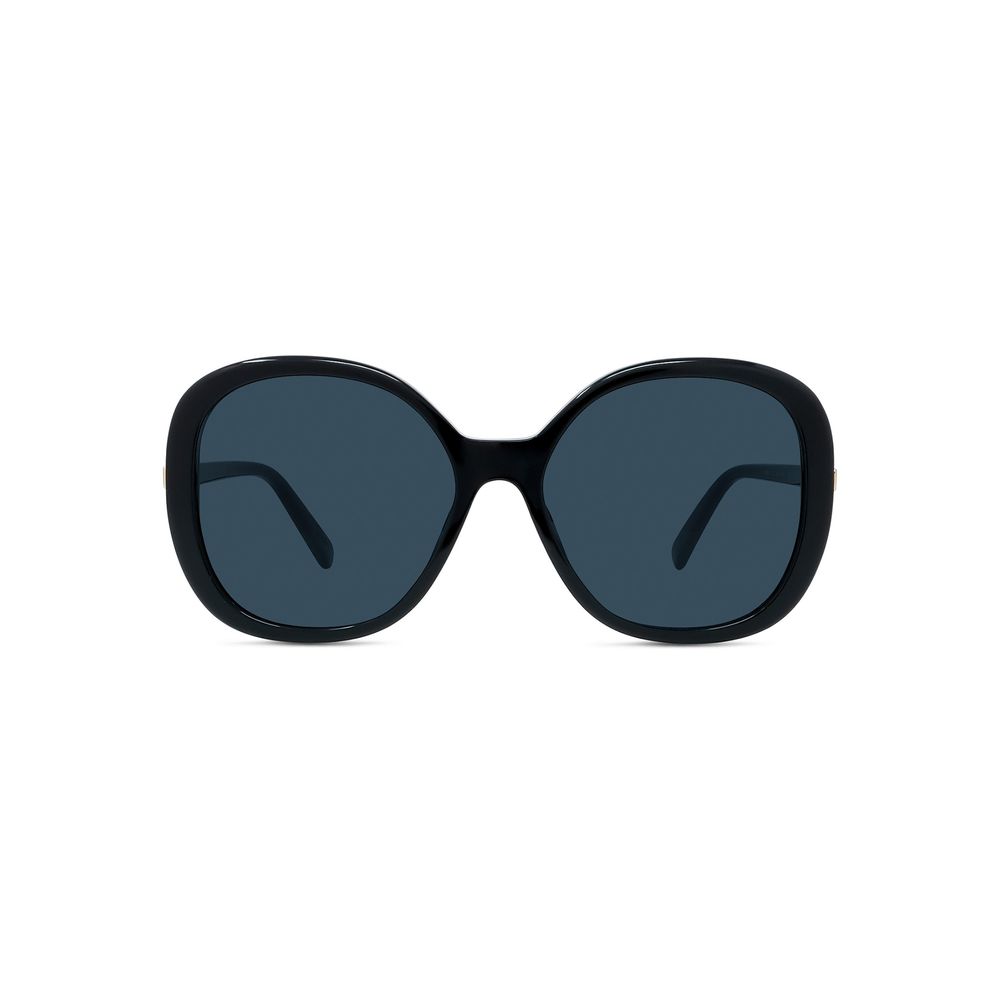 S Wave Black Round Sunglasses