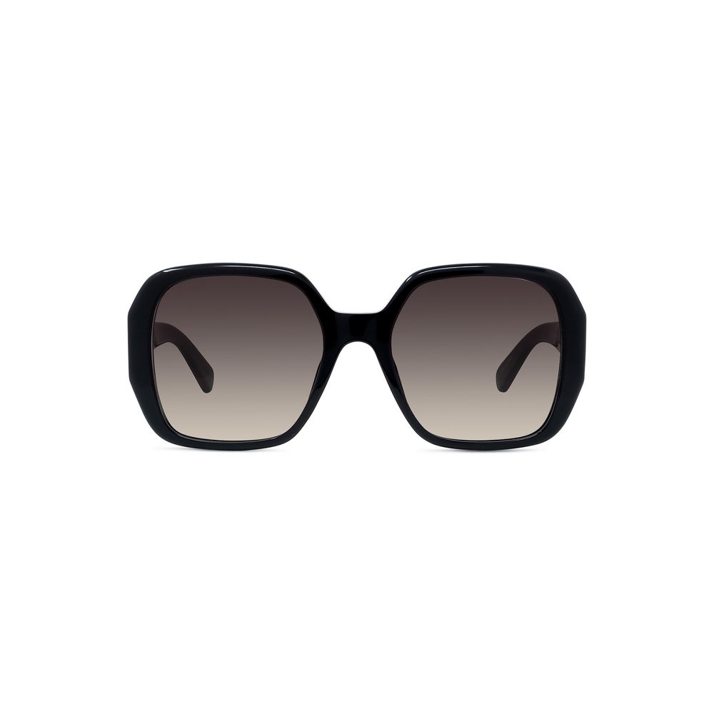 S Wave Black Geometric Sunglasses
