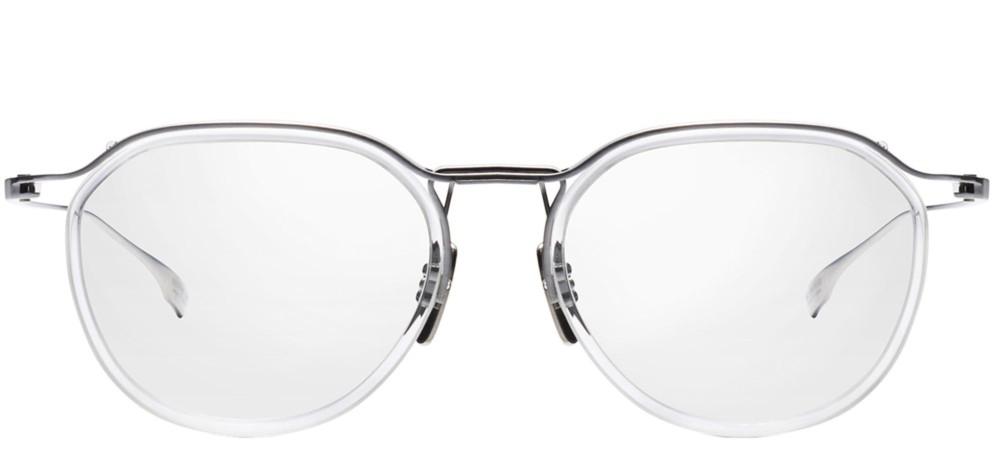 SCHEMA-TWO Silver Round Eyeglasses