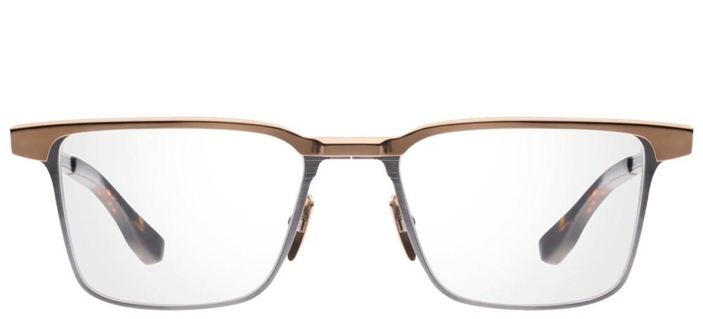 SENATOR-THREE Gold Rectangle Eyeglasses