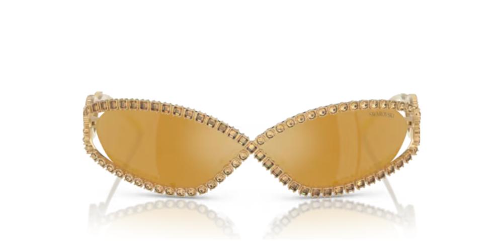 SK7024 Gold Geometric Sunglasses