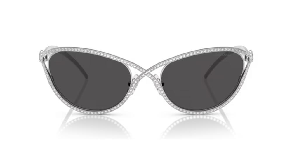 SK7025 Silver Geometric Sunglasses