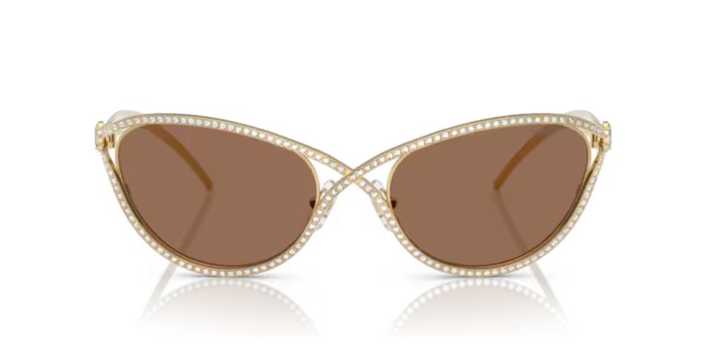 SK7025 Gold Geometric Sunglasses