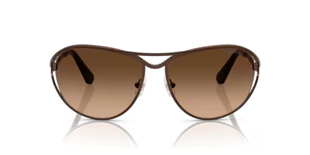 SK7028 Brown Geometric Sunglasses