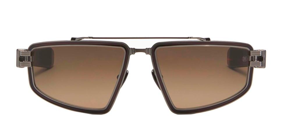 TITAN Ruthenium Geometric Sunglasses