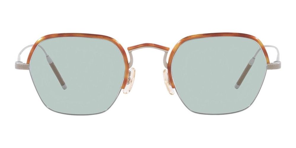 TK-7 OV 1291T Havana Geometric Eyeglasses