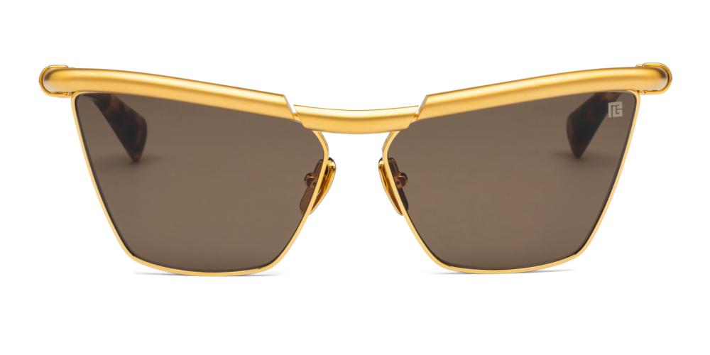 VICTOIRE Gold Cat Eye Sunglasses