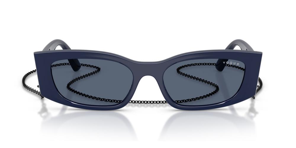 VO5655SU Blue Rectangle Sunglasses