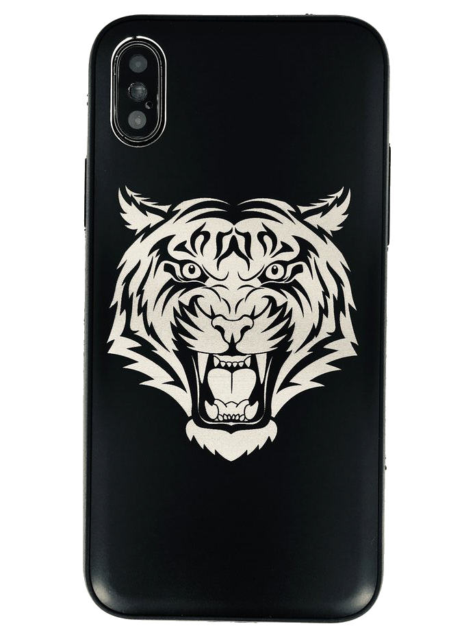 iPhone & Samsung Metal Aluminum Cell Phone Case Cover Tiger's Head Face #0084