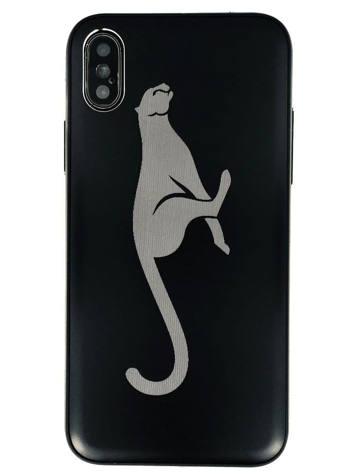 iPhone & Samsung Metal Aluminum Phone Case Cover Skin Running Cheetah #0063