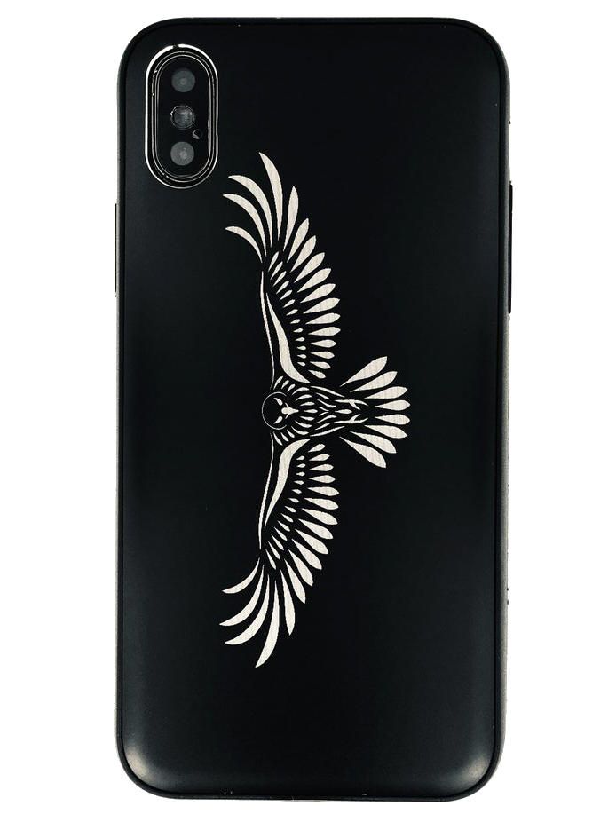 iPhone & Samsung Metal Aluminum Phone Case Cover Soaring Flying Eagle #0050