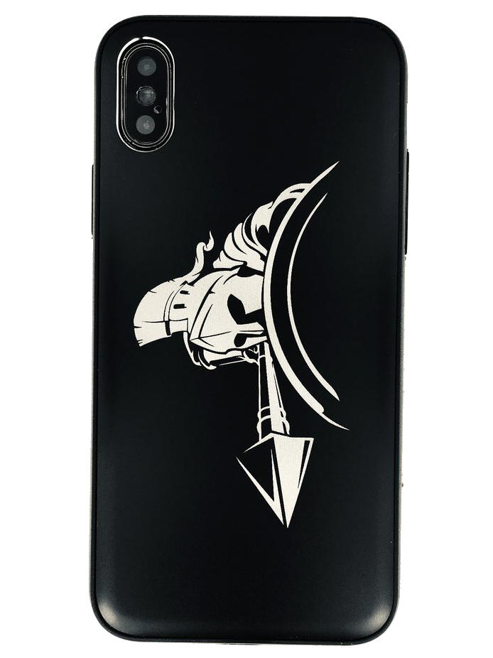 iPhone & Samsung Metal Aluminum Phone Case Cover Spartan Warrior Soldier #0047