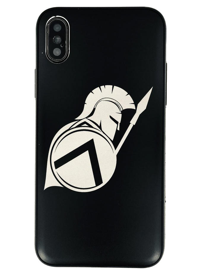 iPhone & Samsung Metal Aluminum Phone Case Cover Spartan Warrior Soldier #0048