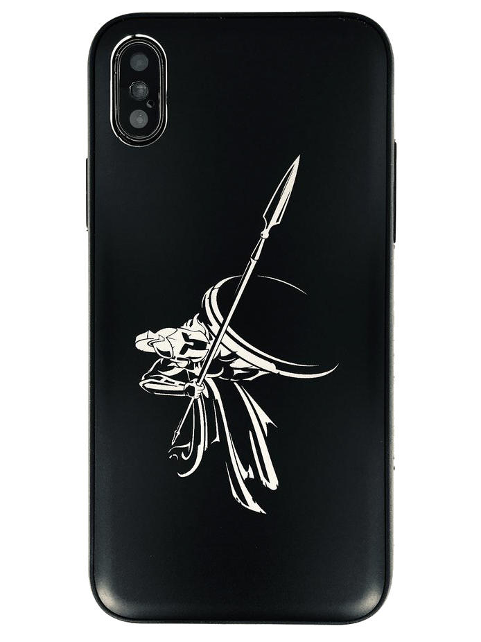iPhone & Samsung Metal Aluminum Phone Case Cover Spartan Warrior Soldier #0049