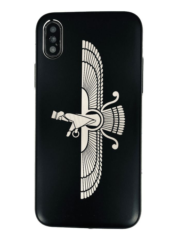 iPhone & Samsung Metal Cell Phone Case Cover Persian Farvahar Symbol #0226