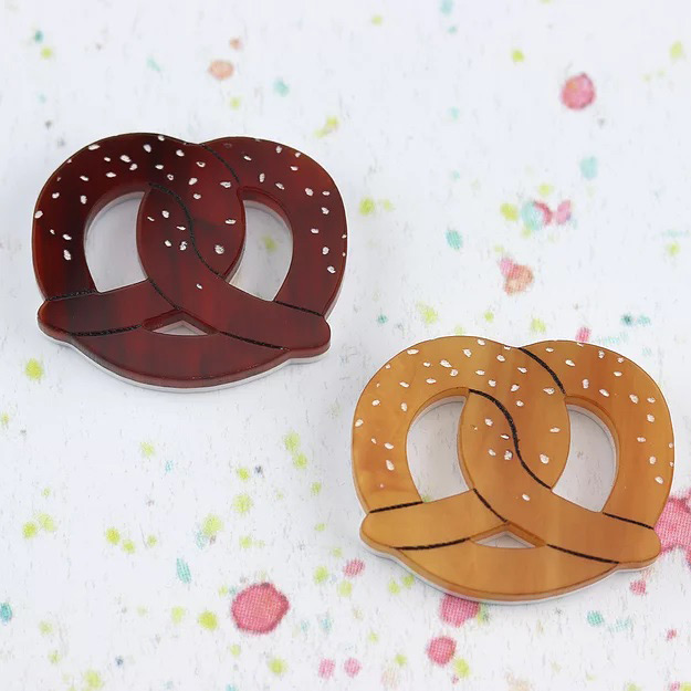 Pretzel Brooch By Kimchi And Coconut