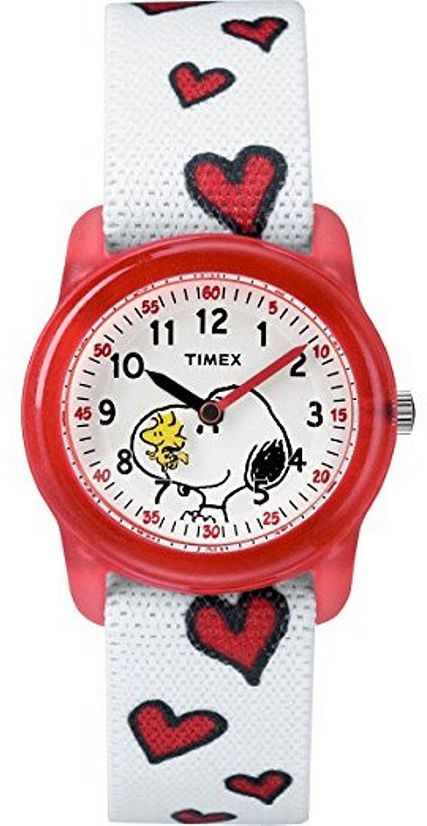 Kid's Timex Time Machines Peanuts Edition Snoopy Heart Watch TW2R41600