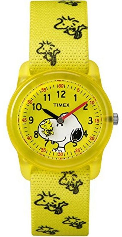 Kid's Timex Time Machines Peanuts Snoopy Edition Woodstock Watch TW2R41500
