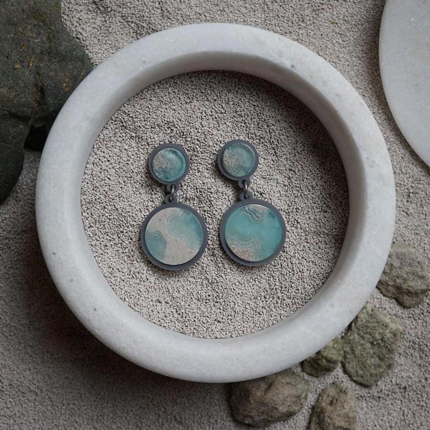 Lake Earrings By Lost Kiwi Designs