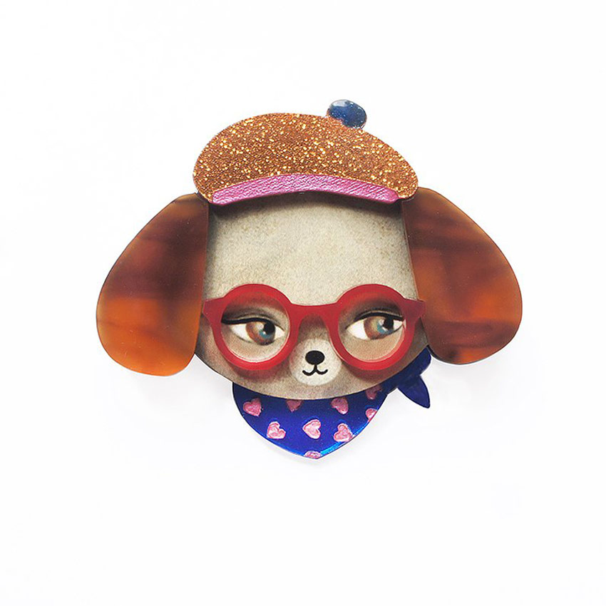 Dog Brooch By Laliblue