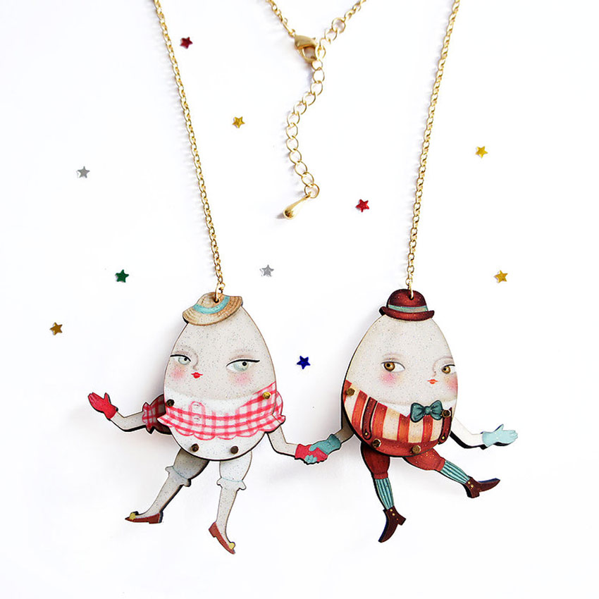 Easter Eggs Necklace By Laliblue