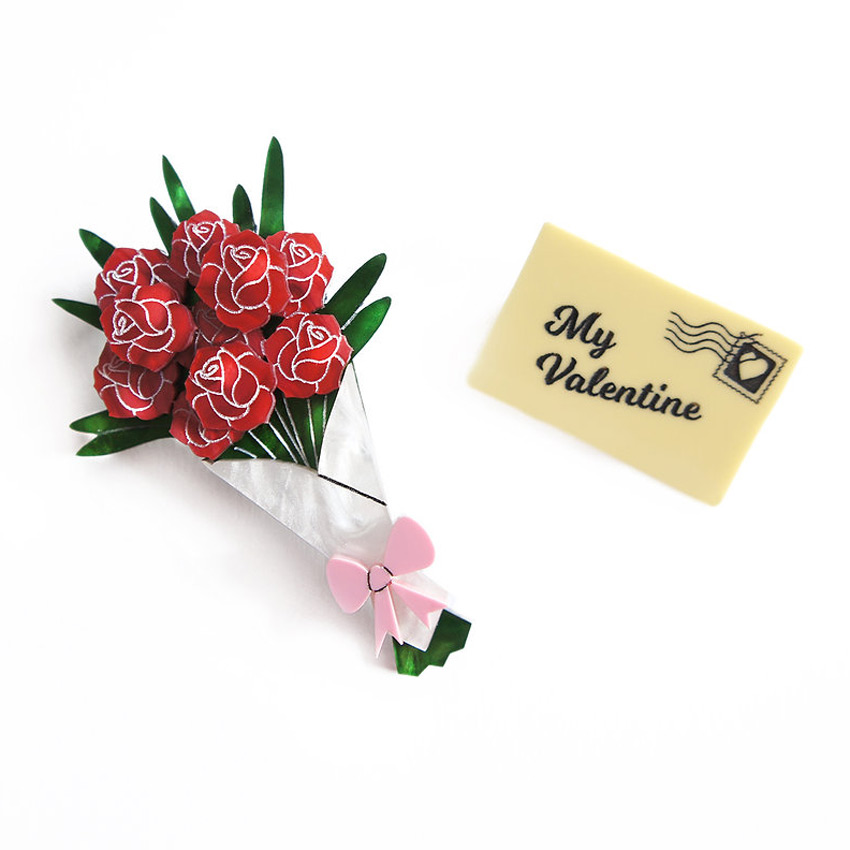 Valentines Brooch Set By Laliblue