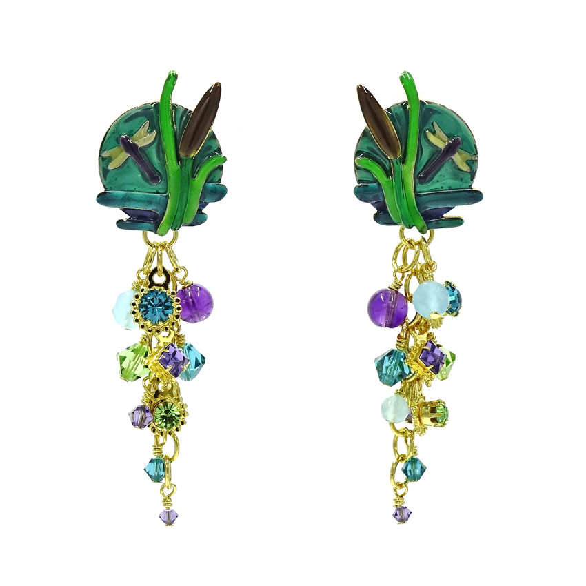 Cattails Earrings By Lunch At The Ritz LATR