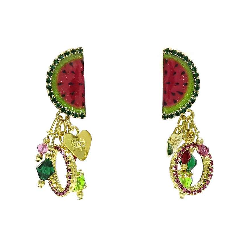 Melon Balls Watermelon Earrings By Lunch At The Ritz LATR