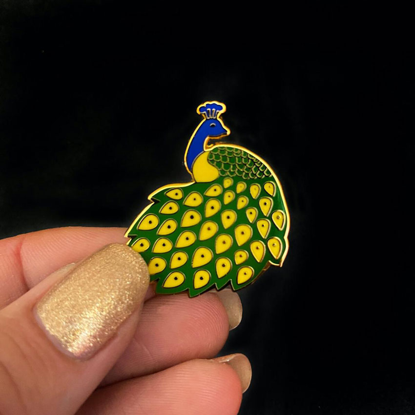 Le Peacock Royal Enamel Pin By Erstwilder