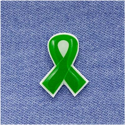 Lime Awareness Ribbon Pin