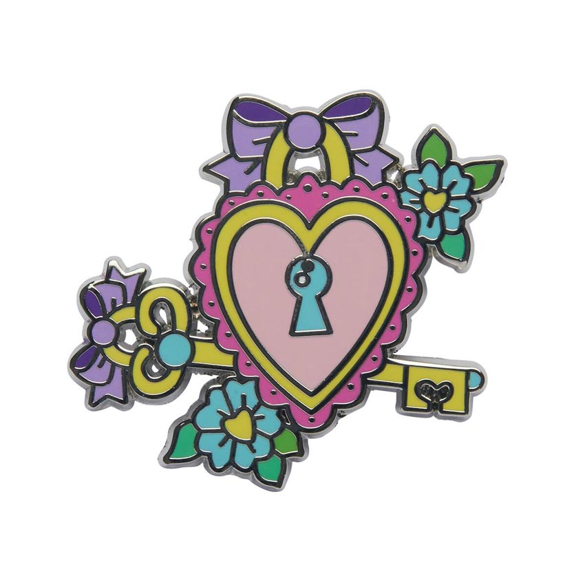 Lock And Key Enamel Pin By Erstwilder