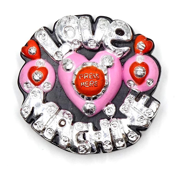 Vintage Love Machine Pin By American Greetings 1980