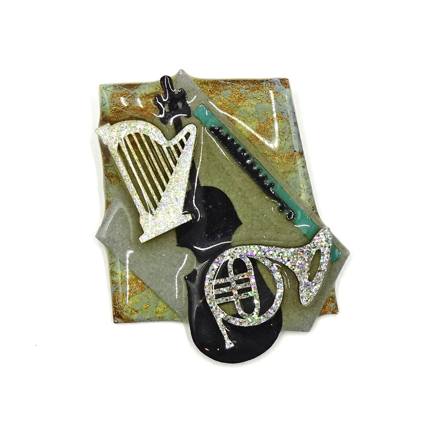 Lucinda Music Pin Musical Instruments