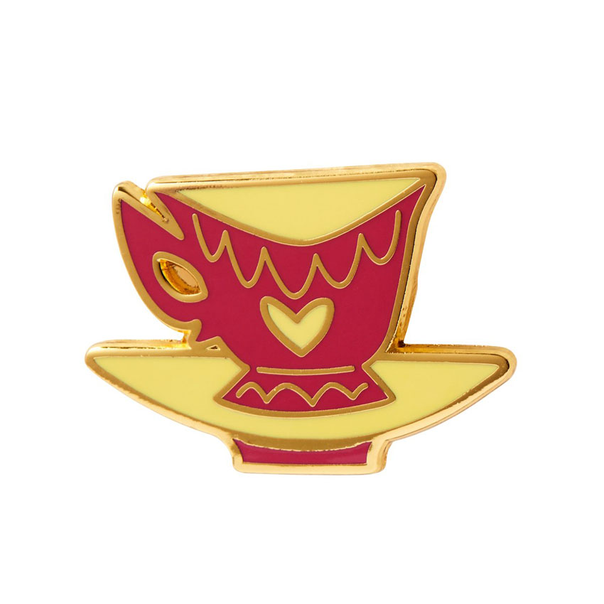 Mad Hatter's Tea Party Cup Enamel Pin By Erstwilder